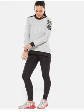 The North Face Women Train N Logo Cream and Black